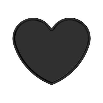 Ghost Heart Glitter Tray Top (Tray Only)