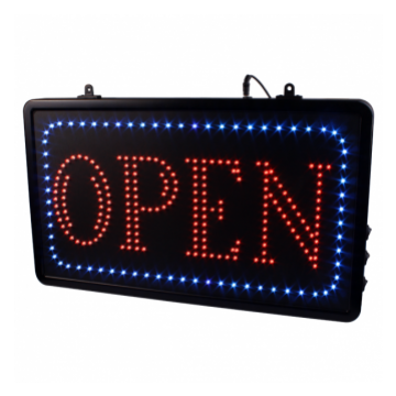 Ripustettava Open LED  studio kyltti EU