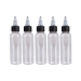 Pack of 5 Plastic Tattoo Ink Bottles (multiple sizes)