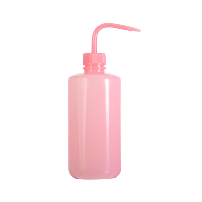 Plastic Rinse / Wash Squeeze Bottle Pink