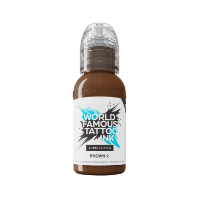 World Famous Limitless Tattoo Ink - Brown 2 30ml