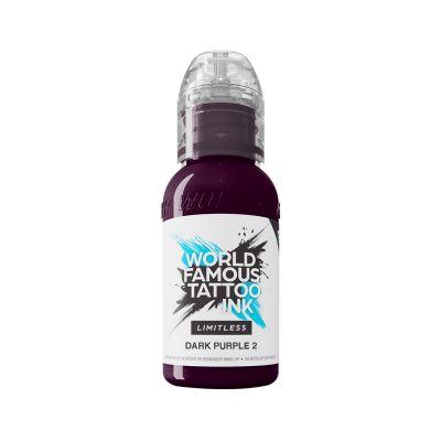 World Famous Limitless Tattoo Ink - Dark Purple 2 30ml